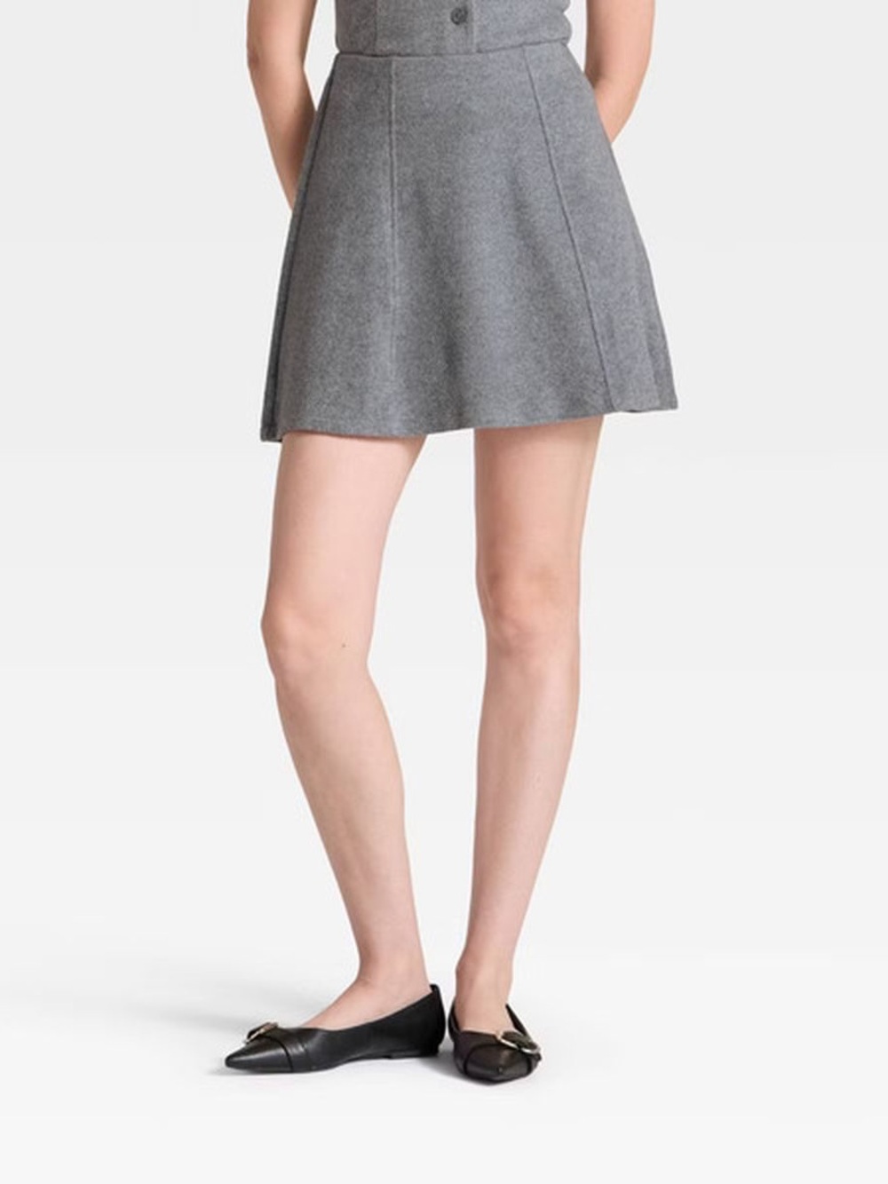 a new day women’s brushed mini Gray Skirt